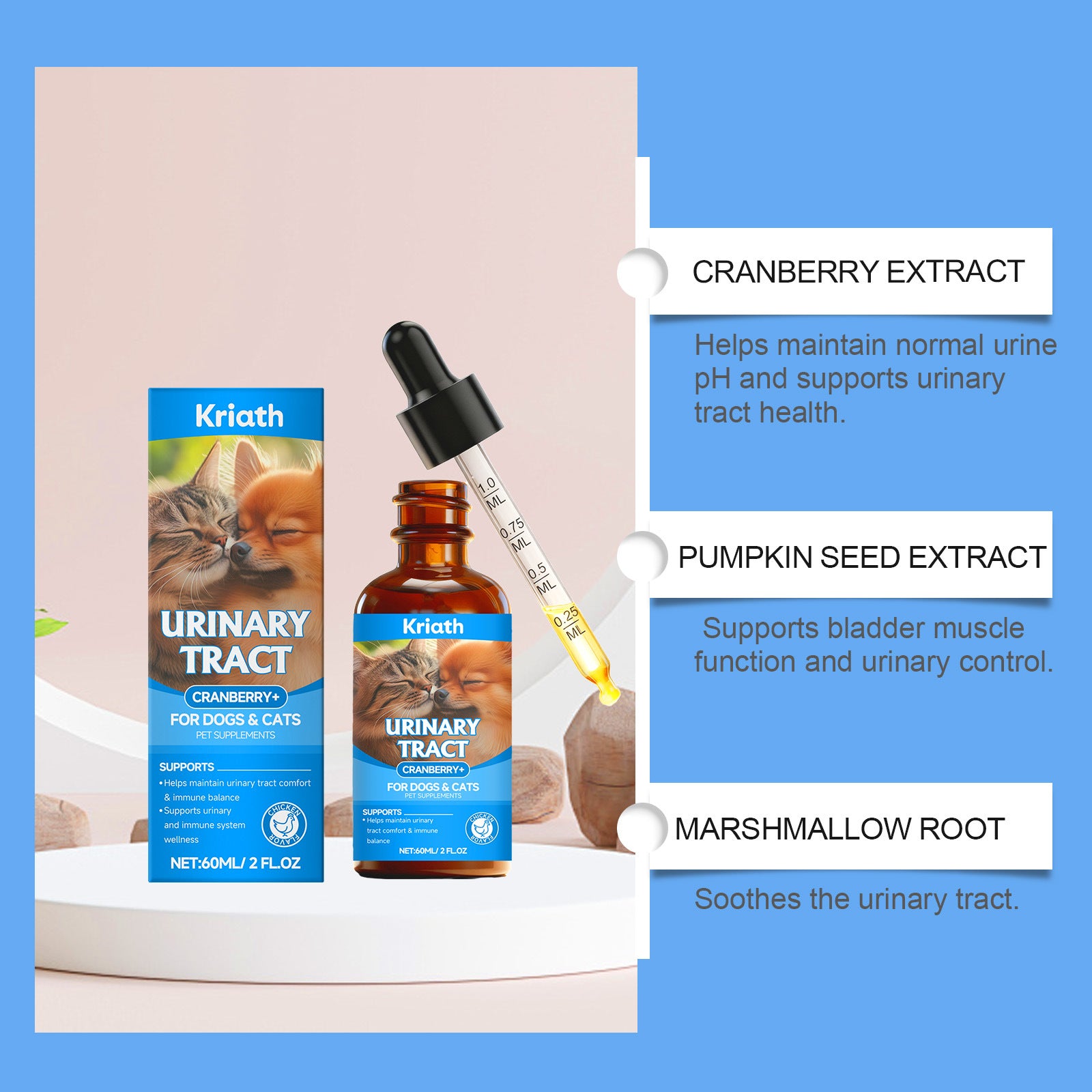 Urinary Support Drops for Dogs & Cats